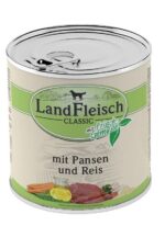 LandFleisch Classic Rumen & Rice, Vegetables - konservai šunims su prieskrandžiu, ryžiais ir šviežiomis daržovėmis, 800g