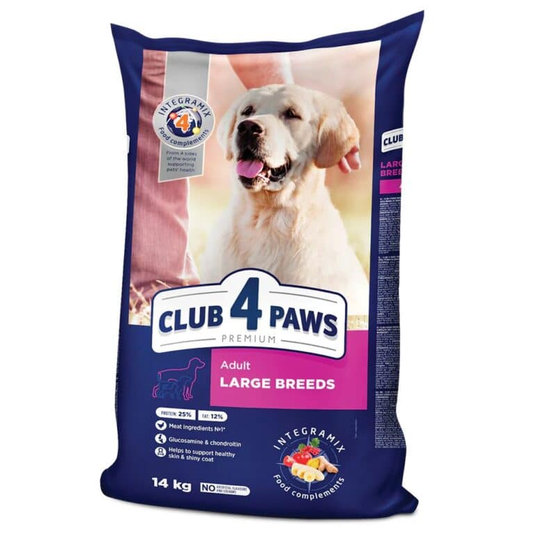 CLUB 4 PAWS PREMIUM Adult Large breed - sausas maistas suaugusiems, didelių veislių šunims, 14kg