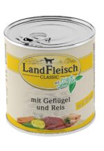 LandFleisch Classic Poultry & Rice Extra Lean With Fresh Vegetables - konservai šunims su paukštiena, 800g