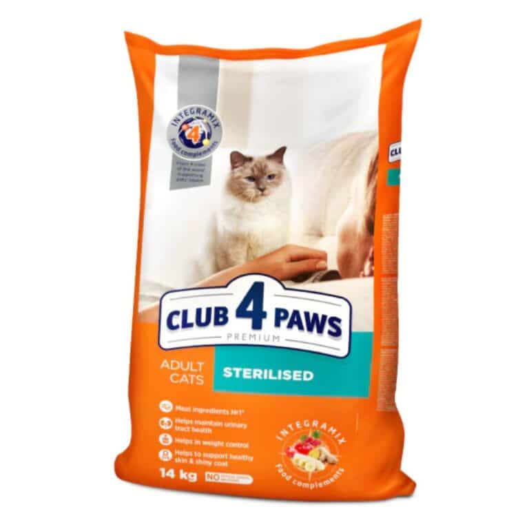 CLUB 4 PAWS Sterilised sausas maistas sterilizuotoms katėms