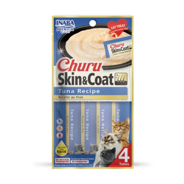 Churu Cat Skin & Coat Tuna – skanėstas katėms su tunu gražiam kailiui, 56g