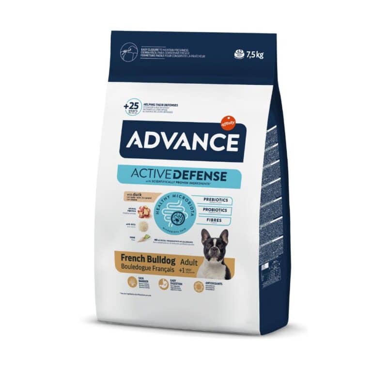 Advance French Bulldog Adult 7.5kg Sausas Maistas Prancūzų buldogo veislės Šunims