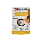 Ontario Herb Chicken with Ham – konservai katėms su vištiena ir kumpiu, 80g