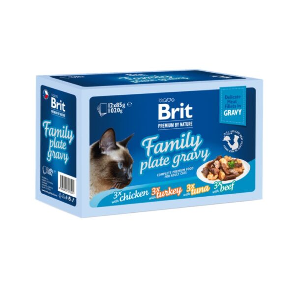 Brit premium delicate gravy konservų rinkinys padaže, 1020g (dėžutėje)