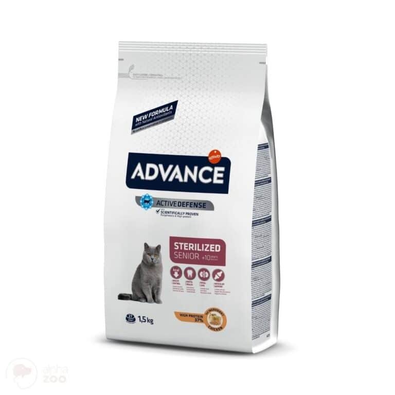 ADVANCE Sterilized senior +10m Sausas Maistas Katėms