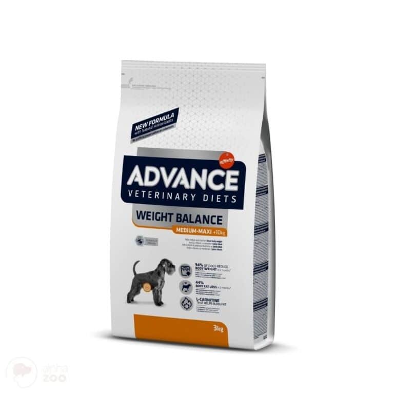 Advance Veterinary Diets Weight Balance Medium-Maxi 3kg Dog Sausas Pašaras Šunims