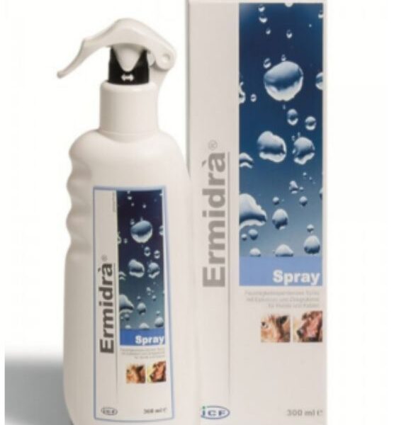 Ermidra Spray 300 ml - drėkinti ir mažinti niežulį, visais odos dehidracijos atvejais (vasarą, šildymo laikotarpiu)