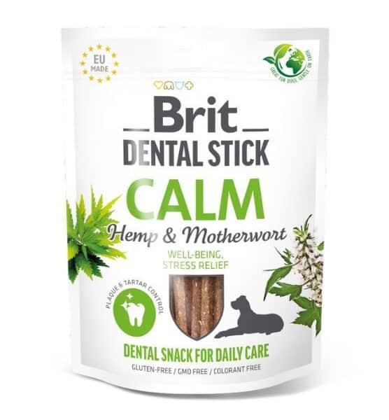 Brit Dental Stick skanėstas kramtymui Calm Hemp&Motherwort 7 vnt. 251 g
