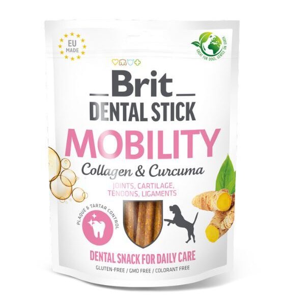 Brit Dental Stick skanėstas kramtymui Mobility Curcuma&Collagen 7 vnt. 251 g