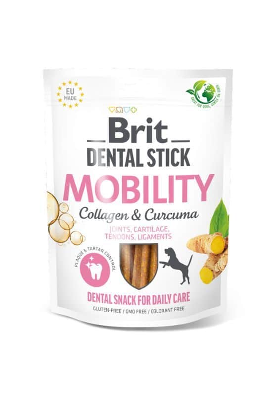 Brit Dental Stick skanėstas kramtymui Mobility Curcuma&Collagen 7 vnt. 251 g