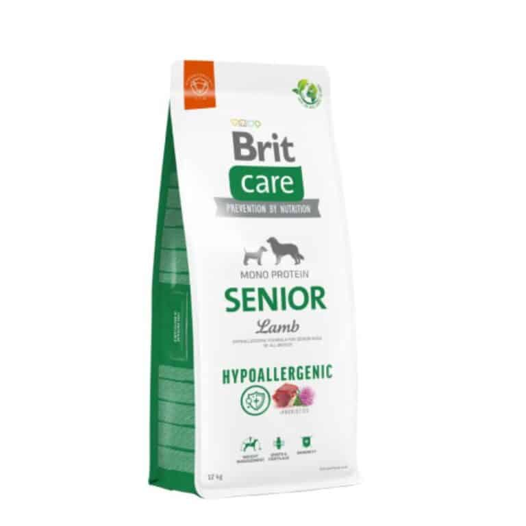 Brit Care Hypoallergenic Senior Lamb&Rice sausas maistas vyresniems šunims su ėriena ir ryžiais