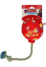 KONG Occasions Birthday Balloon Red M - pliušinis, čežantis žaislas šunims