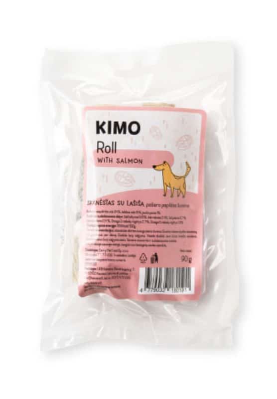 Kimo roll with Salmon - kaulas šunims su lašiša 90g (2vnt.)