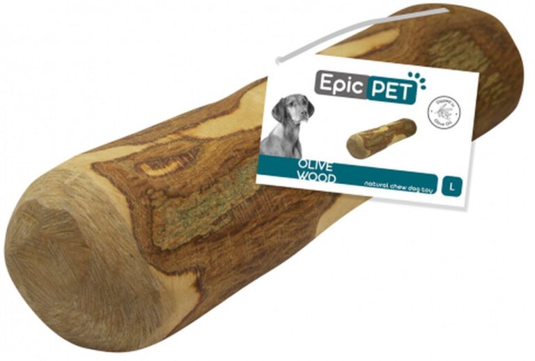 Epic Pet - natūrali alyvmedžio šaka, graužalas šunims, L dydis (220g - 450g)