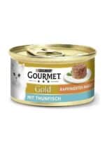 GOURMET Gold ragout - konservai katėms su tunu, 85g (Smulkiai Pjaustyti Gabaliukai Padaže)