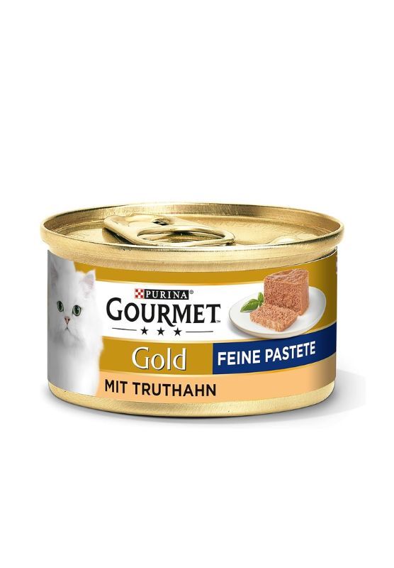 GOURMET Gold Pastete - paštetas Katėms Su kalakutiena, 85g