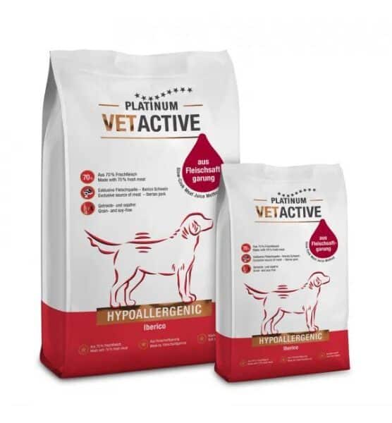 Platinum VetActive hipoalerginis pašaras šunims su iberijos kiauliena (vieno baltymo)