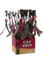 Magic Cat - žaislas katėms pagaliukas su ilgomis plunksnomis ir varpeliu