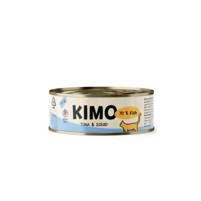 kimo tunasquid konservai katems su tunu ir kalmarais 70g