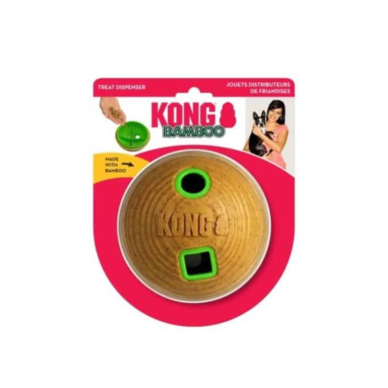kong bamboo feeder ball m interaktyvus zaislas sunims skanestu kamuolys