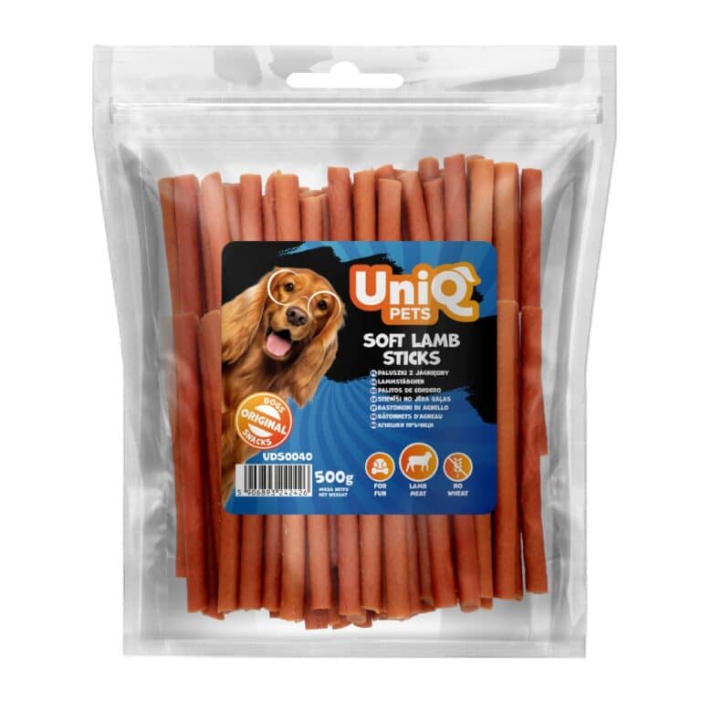 Uniq Pet Lamb Sticks - Minkštos Ėrienos Mėsos Lazdelės, 500g