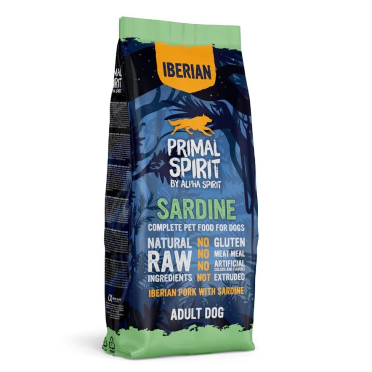 Primal Spirit Iberian Sardine - sausas maistas šunims su sardinėmis, 12kg