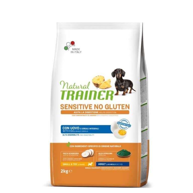 Trainer Sensitive Adult Mini No Gluten EGG sausas maistas mažų veislių šunims su kiaušiniu 2kg