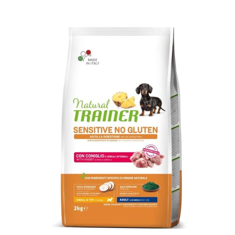 Trainer Sensitive Adult Mini No Gluten RABBIT sausas maistas mažų veislių šunims su triušiena 2kg