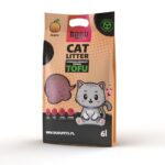 Bubu Pets Tofu biologiškai skaidus kačių kraikas 2,5kg 6L persikų kvapo