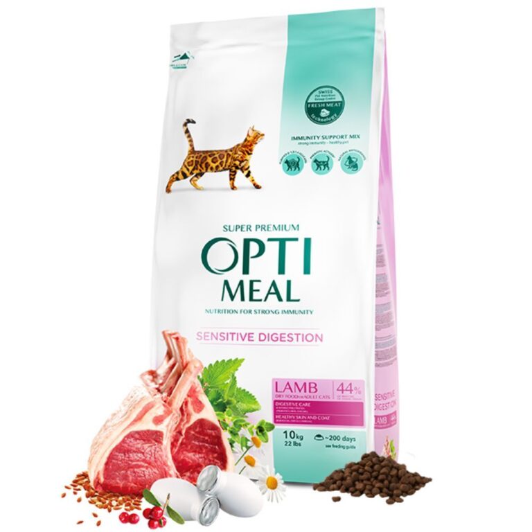 Optimeal Sensitive Digestion Lamb - sausas maistas katėms su ėriena jautriam virškinimui 10kg