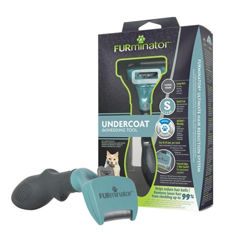 FURminator deShedding šukos ilgaplaukėms katėms S