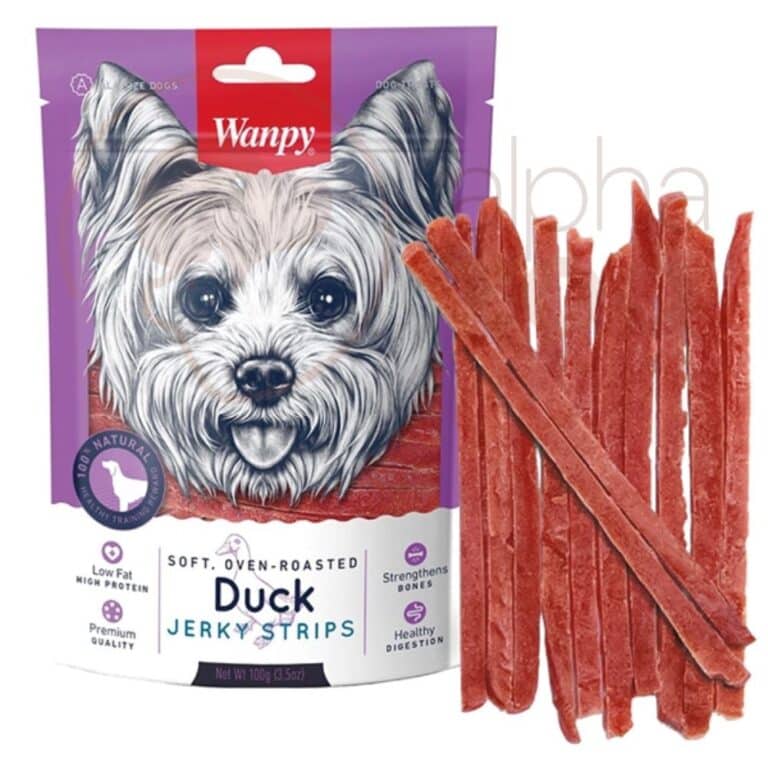 Wanpy Soft Duck Jerky Strips skanėstas šunims antienos juostelės 100g