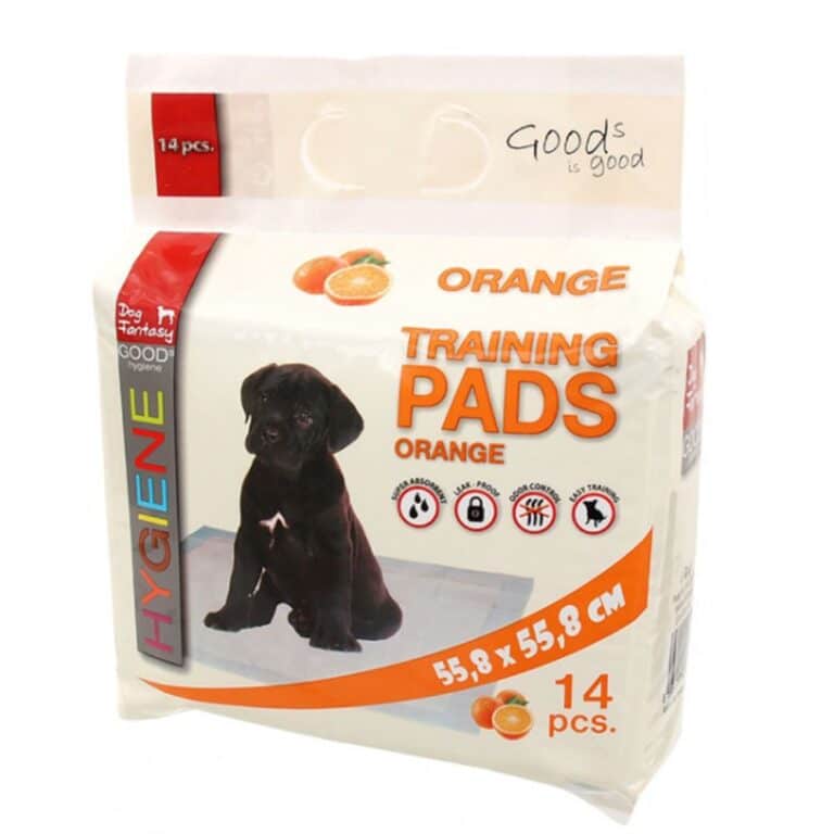 Dog Fantasy Orange 55.8x55.8cm vienkartinės palutės su apelsinų kvapu 14vnt.