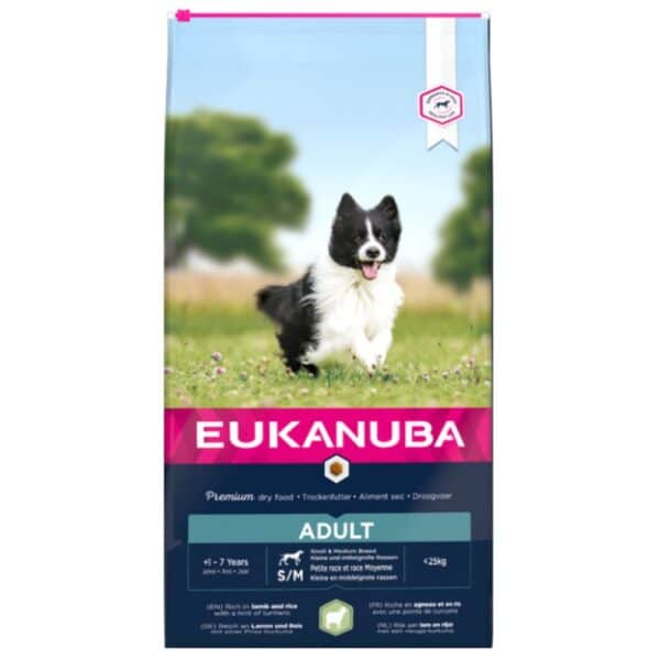 Eukanuba Adult Small & Medium Lamb & Rice 12kg