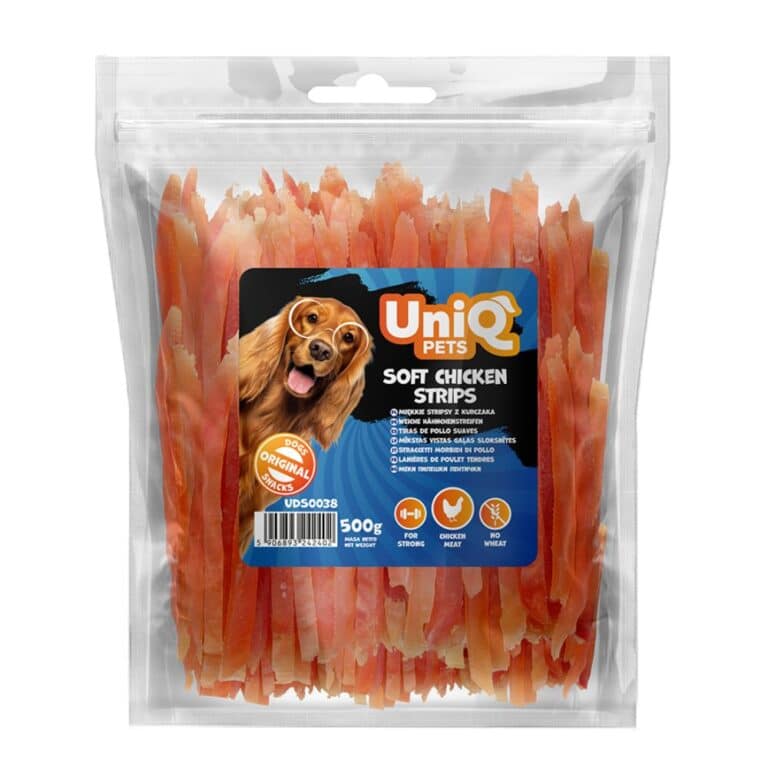 UNIQ PETS Soft Chicken Strips 500g