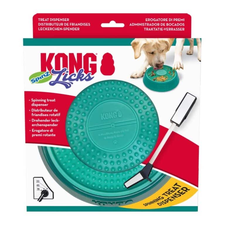 KONG Licks Spinz interaktyvus laižymo dubenėlis šunims ir katėms