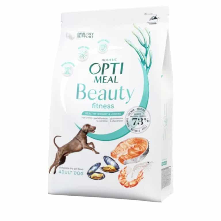 Optimeal Beauty Fitness begrūdis sausas pašaras šunims 12kg