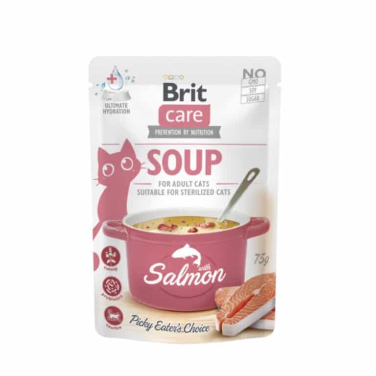 Brit Care Cat Soup Salmon sriuba katėms su lašiša 75g