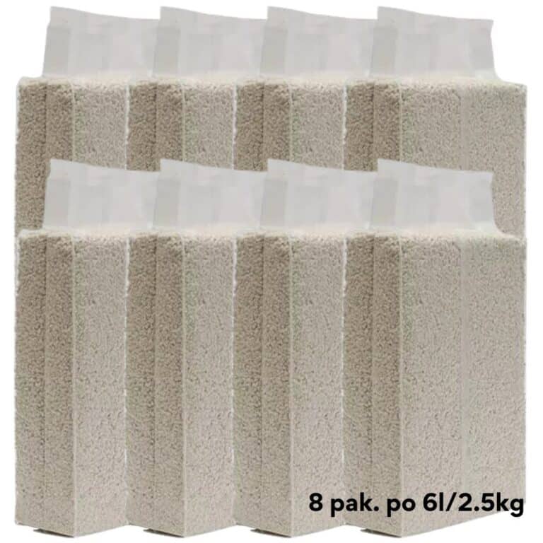 Tofu kraikas katėms natūralaus kvapo 6l/2.5kg*8vnt. (dėžė)