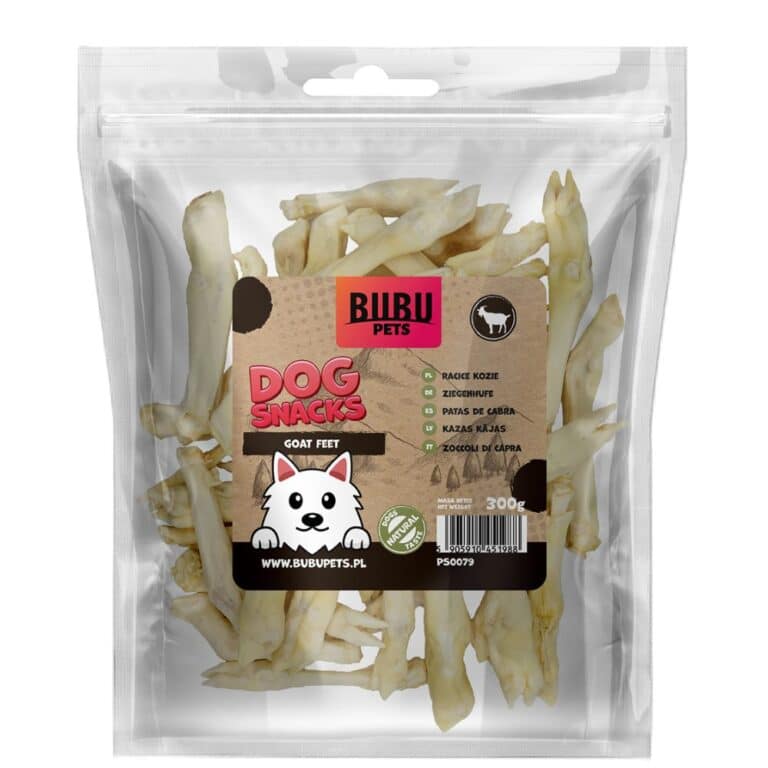 Bubu Pets Goat Feet 300g džiovintos ožkos kojos