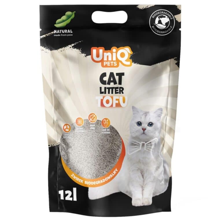 UNIQ PETS Natural tofu kraikas katėms be kvapo 5kg/12l