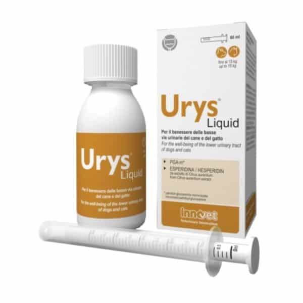 URYS Liquid 60ml - Pašaro papildas šunims ir katėms padedantis apsaugoti išvedamuosius šlapimo takus
