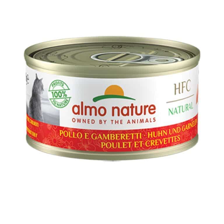 Almo Nature Chicken with shrimps konservai katėms su vištiena ir krevetėmis 70g