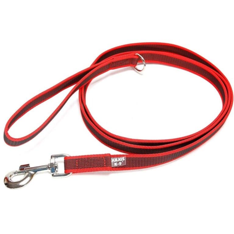 Julius K-9 Antislip 20mm x 2m pavadėlis šunims su rankena (Raudonas)