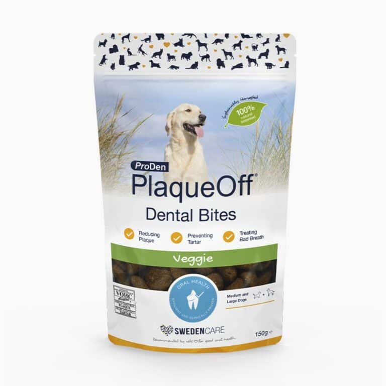 PlaqueOff Dental Bites – skanėstai burnos higienai šunims M-L