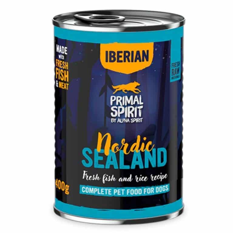 PRIMAL Iberian Nordic Sealan 400g konservai šunims su žuvimi ir kiauliena