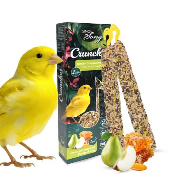 SING & SONG skanėstas kanarėlėms 85g 2in1 vaisiai-medus