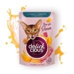 Delickcious juostelės su antiena ir moliūgais kreminėje sriuboje katėms, 85g
