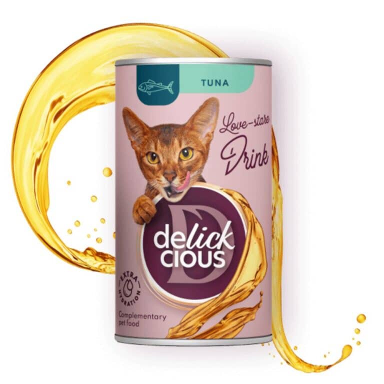 Delickcious gėrimas sriuba katėms su tunu, 140g