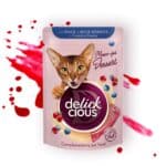 Delickcious gabaliukai su antiena ir miško uogomis kreminiame padaže katėms, 80g